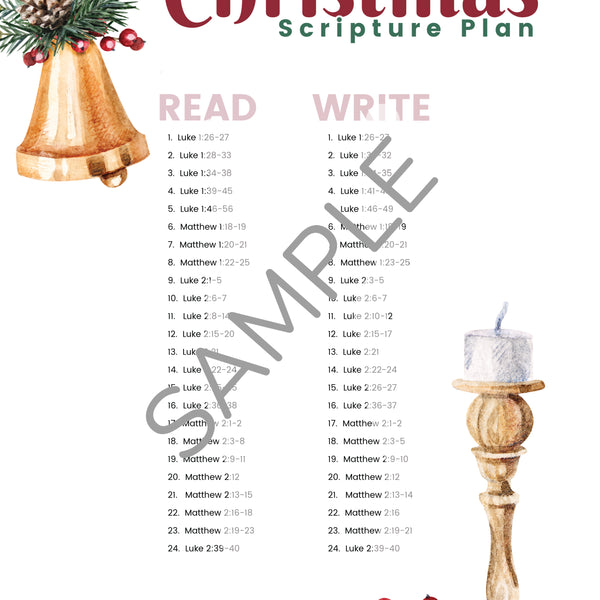 Christmas Scripture Reading & Writing Journal - Digital