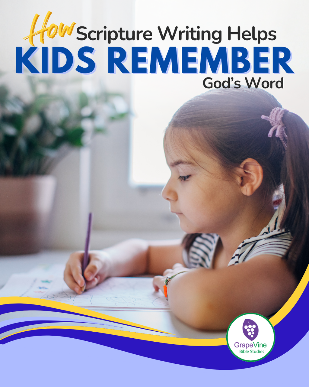 How Scripture Writing Helps Kids Remember God's Word