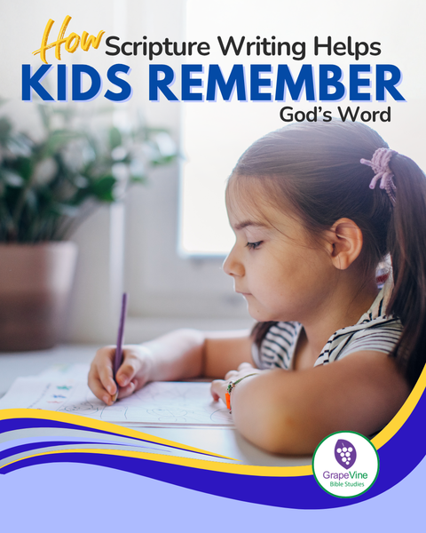 How Scripture Writing Helps Kids Remember God's Word