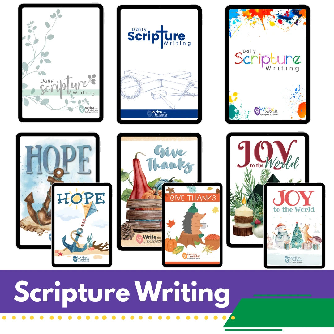 Typesetting Scriptures Scripture Writing – Grapevine Studies