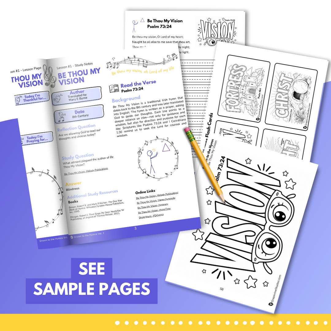 Drawn to the Hymns Journal and Activity - Digital