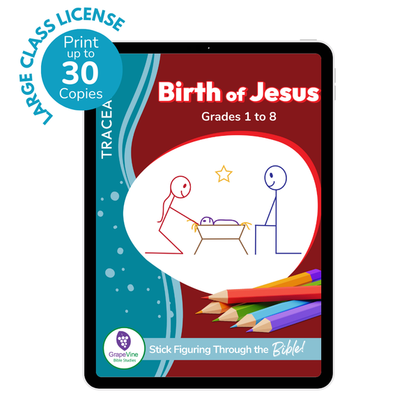 Birth of Jesus eBook - Traceable Large Class