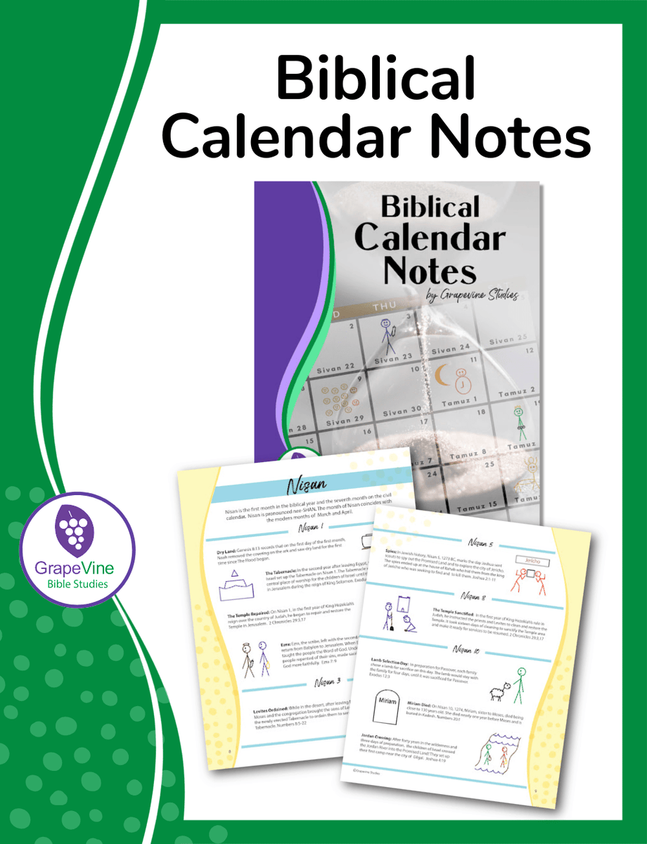 Biblical Events Calendar Notes PDF