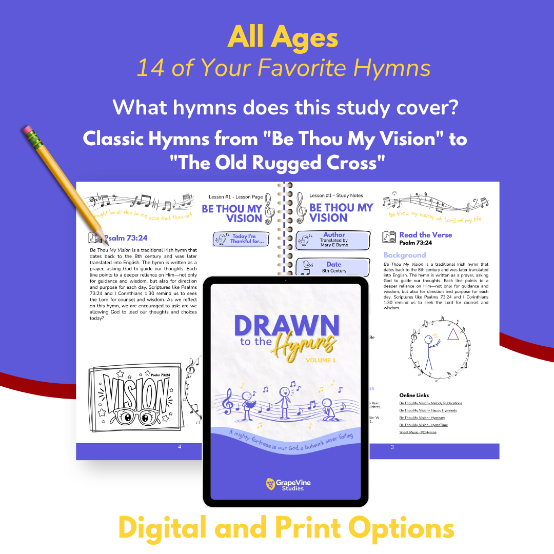 Drawn to the Hymns Journal and Activity - Digital