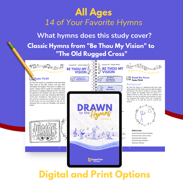 Drawn to the Hymns Journal and Activity - Digital
