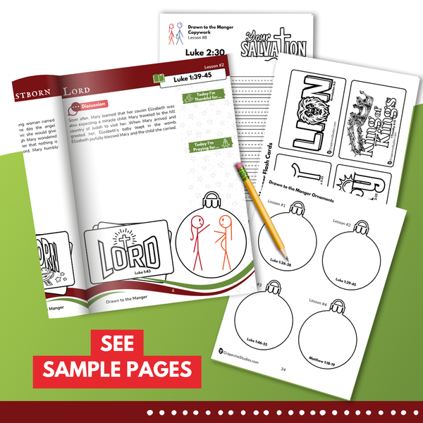 Drawn to the Manger Journal and Activity -Digital