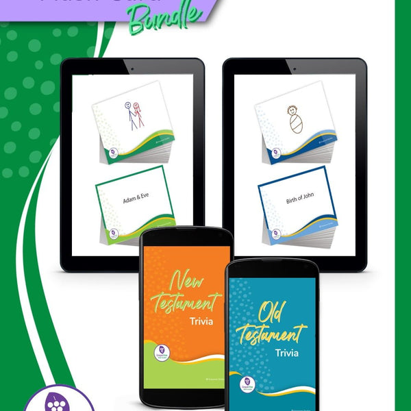 Bible Flash Card Digital Bundle for Families