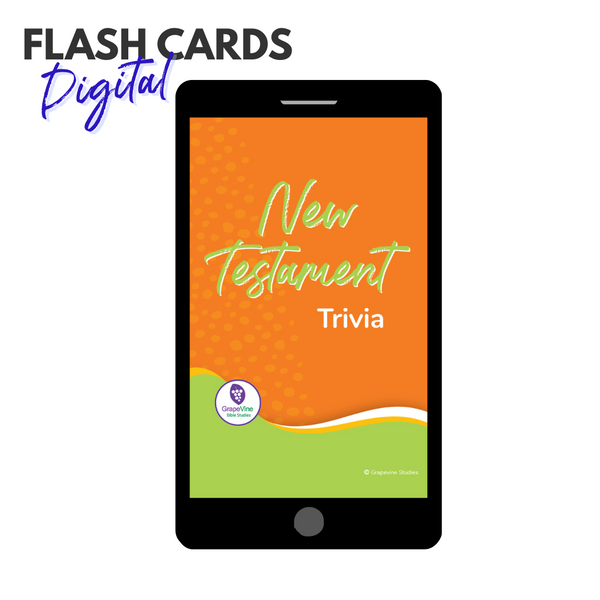 New Testament Bible Trivia Flash Cards - Digital