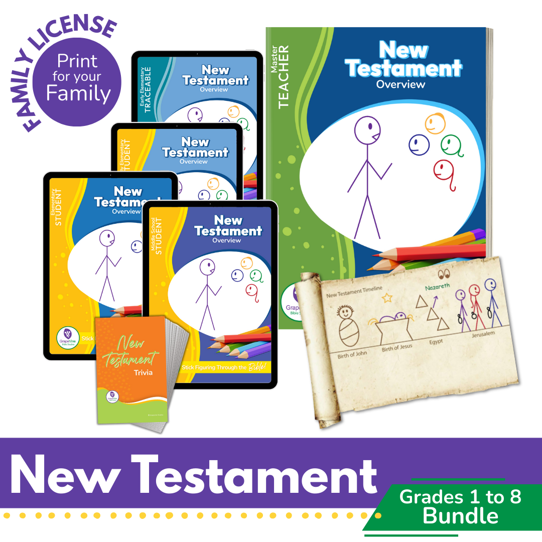 New Testament Bundle - Grades 1 to 8 - Families