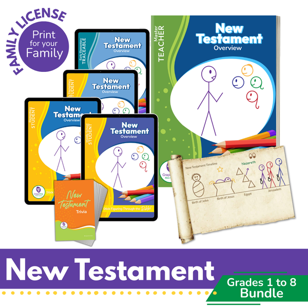 New Testament Bundle - Grades 1 to 8 - Families