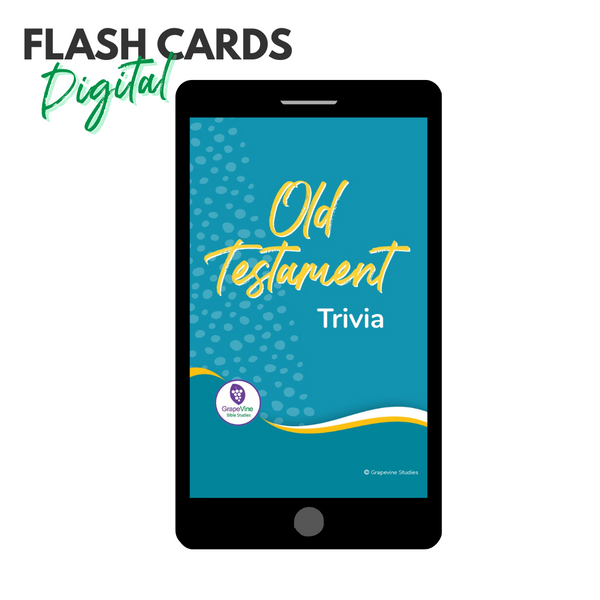 Old Testament Bible Trivia Flash Cards - Digital