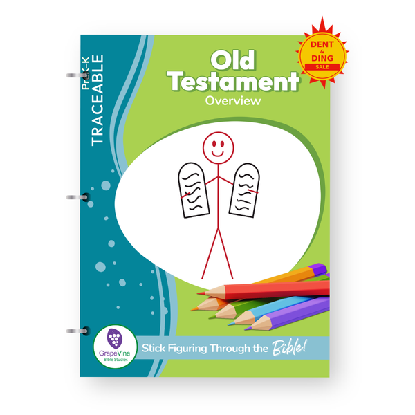 Old Testament PreK-K Trace Student Printed Book Dent & Ding