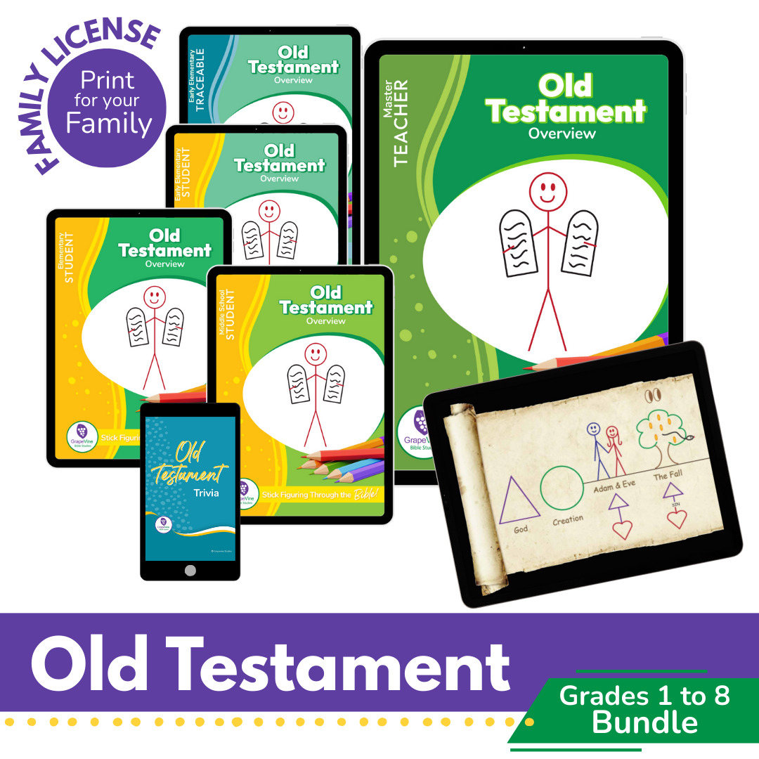 Old Testament Digital Bundle - Grades 1 to 8 - Families