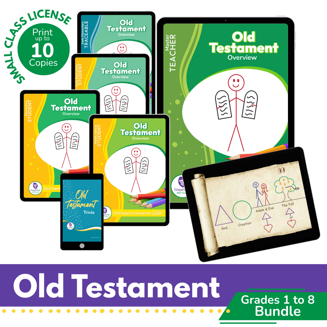 Old Testament Digital Bundle - Grades 1 to 8 - Small Class