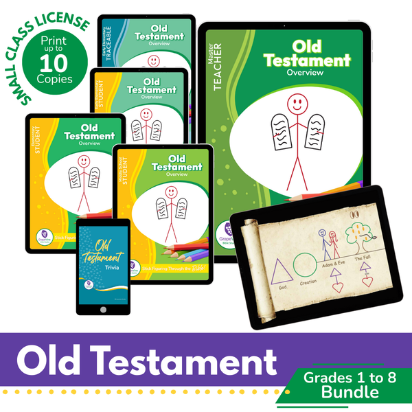 Old Testament Digital Bundle - Grades 1 to 8 - Small Class