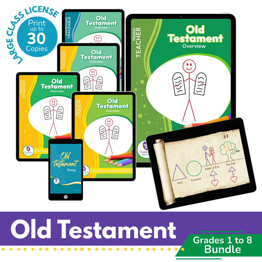 Old Testament Digital Bundle - Grades 1 to 8 - Large Class