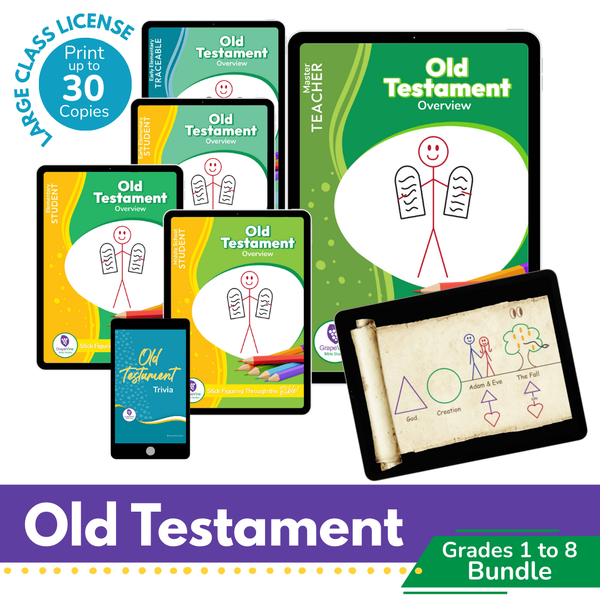 Old Testament Digital Bundle - Grades 1 to 8 - Large Class