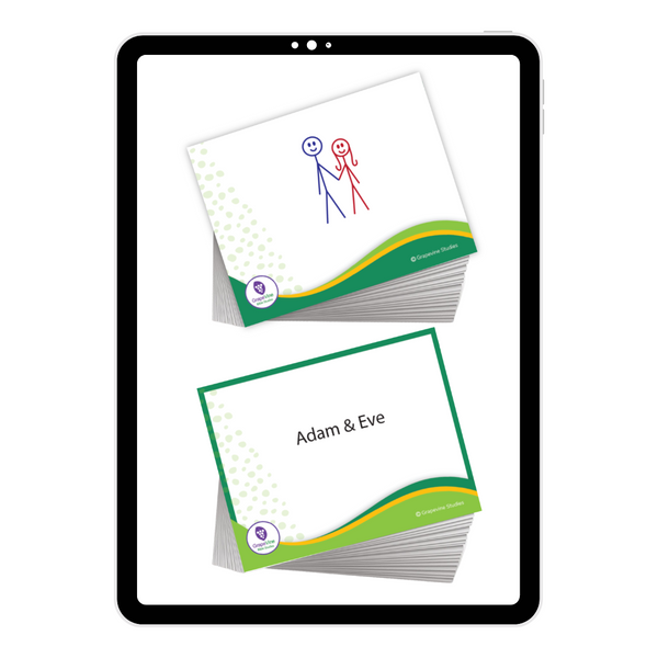 Old Testament Timeline Flash Cards - Digital
