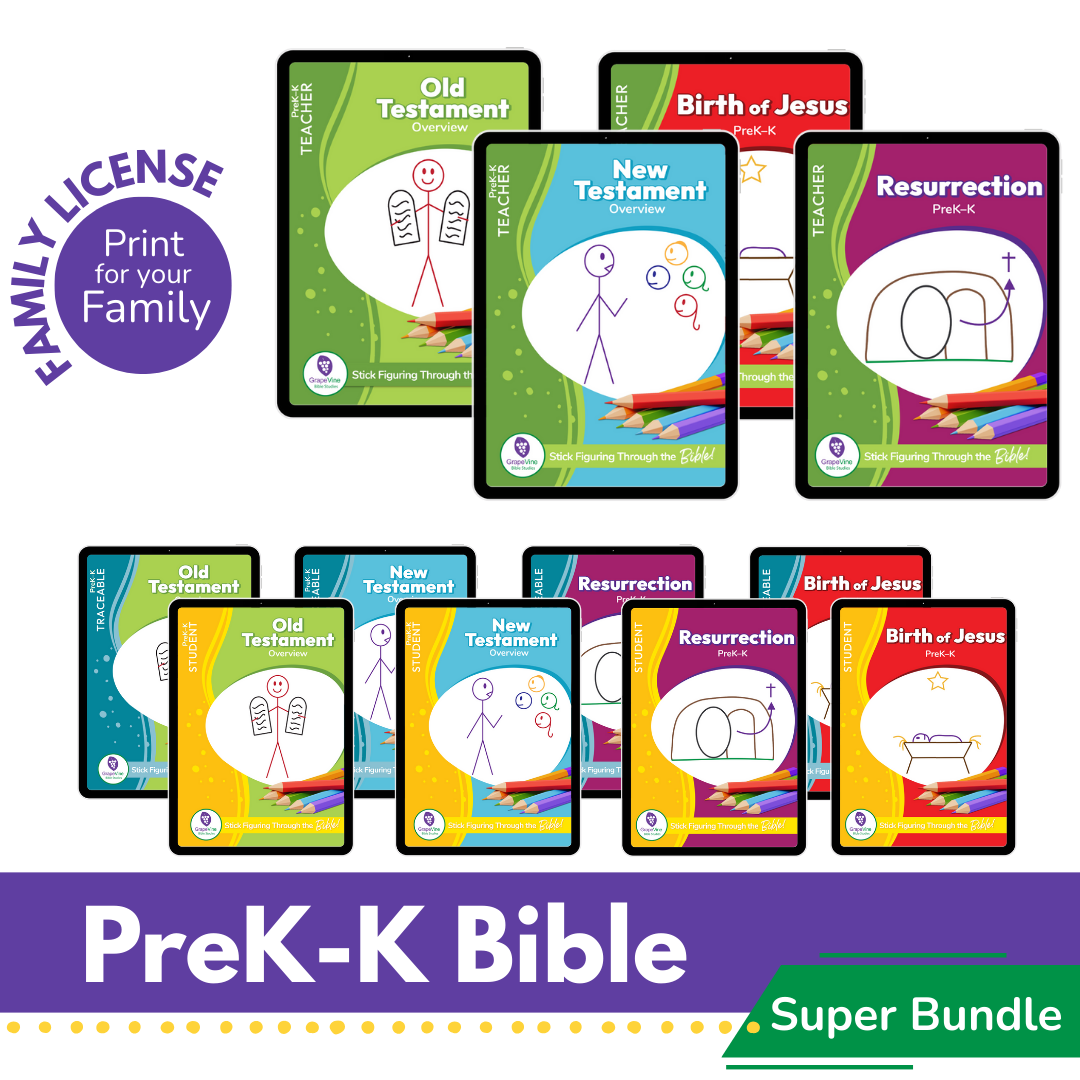 PreK-K Super Bible Digital Bundle - Family