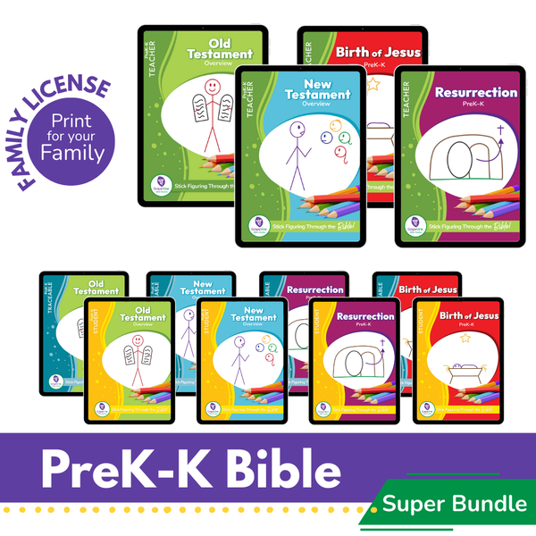 PreK-K Super Bible Digital Bundle - Family