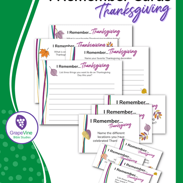 I Remember Thanksgiving Cards - Digital