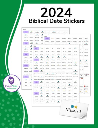 2024 Biblical Date Sticker Set Image