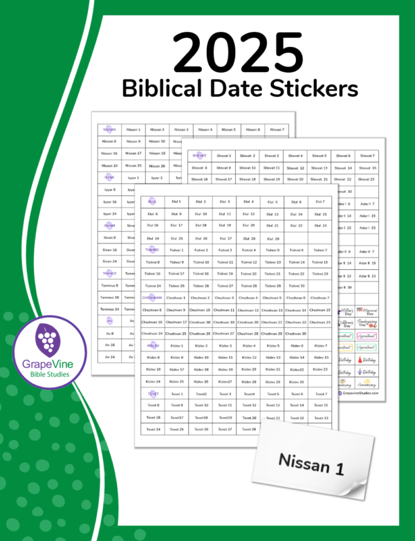 Biblical Dates Stickers