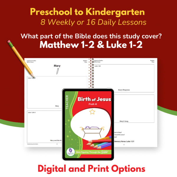 PreK-K Birth of Jesus eBooks for Families - Image 7